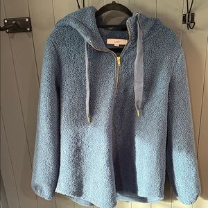 LOFT Soft Blue Fleece Pullover